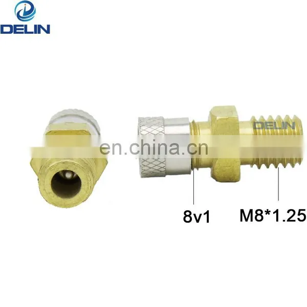 Car Auto for Suspension and Shock Absorber Brass Schrader Valve M8 Thread M8*1.25 photo-4
