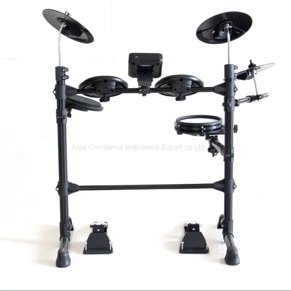 Drum Set Electronic OEM Good Quality Cheap Drum Set 5drums 3cymbals Electronic Drum Kit For Studying photo-3
