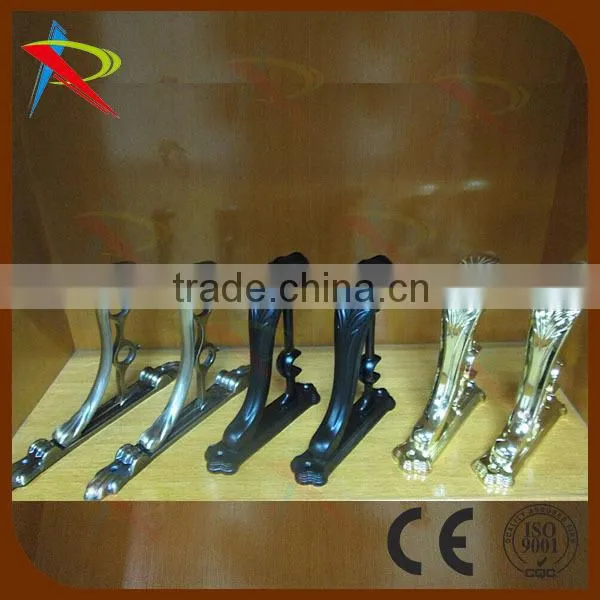 Black With Gold Double 19mm/28mm Curtain Wall Brackets With Screws photo-3
