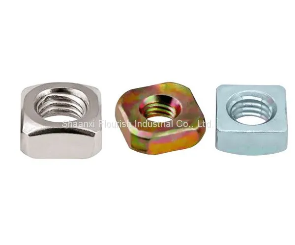 All Sizes Square Thin Nuts , SS / CS Square Lock Nut DIN ISO Standard photo-3