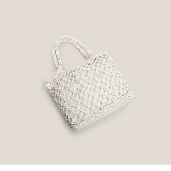 Women's Woven Bag Hollow Package Casual Beach Bag photo-2