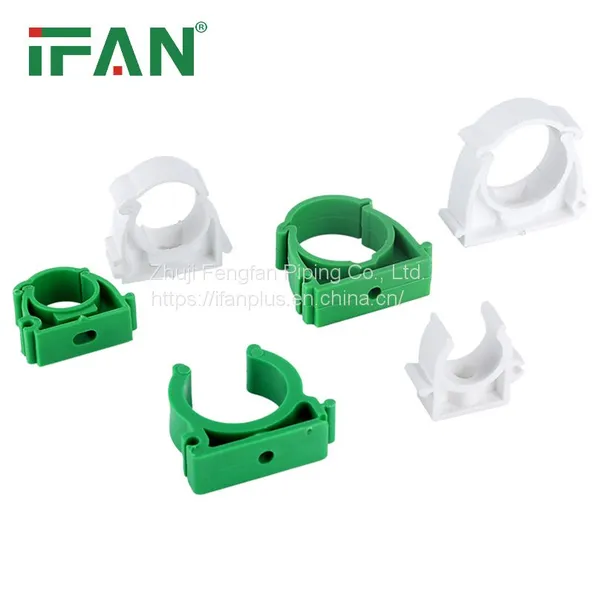 IFAN Factory Direct Sale Plastic Maliter PPR Pipe Fitting White Pipe Clip photo-5