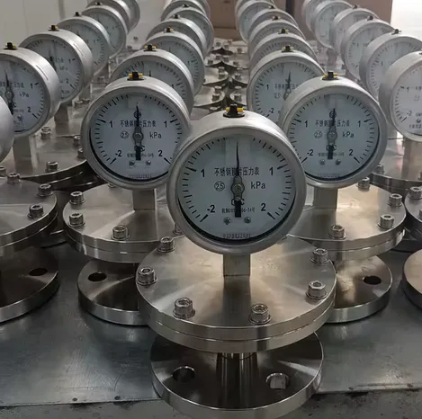 Diaphragm Thread 14*1.5 Stainless Steel 316L Shock, Corrosion and High Temperature Diaphragm Pressure Gauge photo-2
