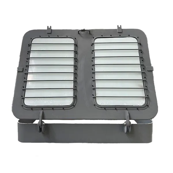 Square Yacht Marine Steel Skylight Deck Skylight Escape Tempered Glass Marine Window