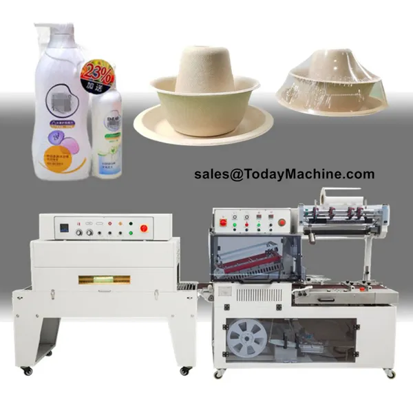 Automatic L Type Food and Drinking Shrink Tunnel Packing Wrapping Machine photo-4