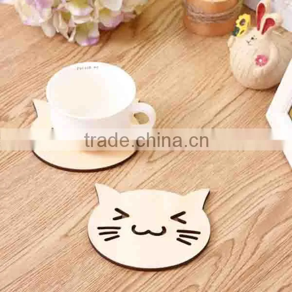 Eco Friendly Handmade China Factory Custom Sheep/pumpkin Mug Cup Laser Cut Place Mat Material Wooden Dining Table Ware photo-3