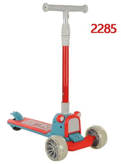 Children's Scooters Children's 3-wheel Music Glowing Folding Toys, Outdoor Sliding Sports, Boys and Girls Kids Kick