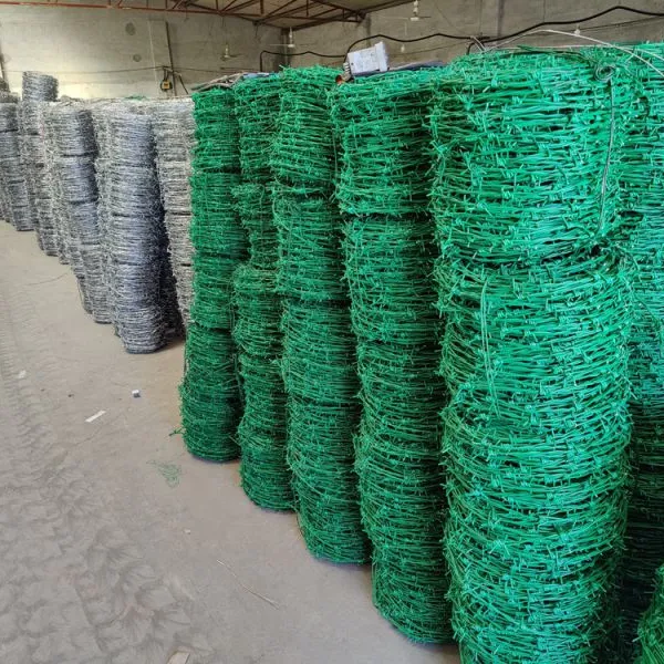 Galvanized 12.5 Gauge Single Strand Barbed Wire Fence Roll Pvc Coated Barbed Wire Fence photo-5