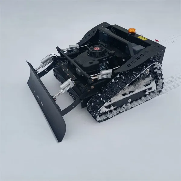 Industrial Remote Controlled Gas-electric Hybrid Self Propelled Track-mounted Lawn Mower Robot China Manufacturer Factory Direct