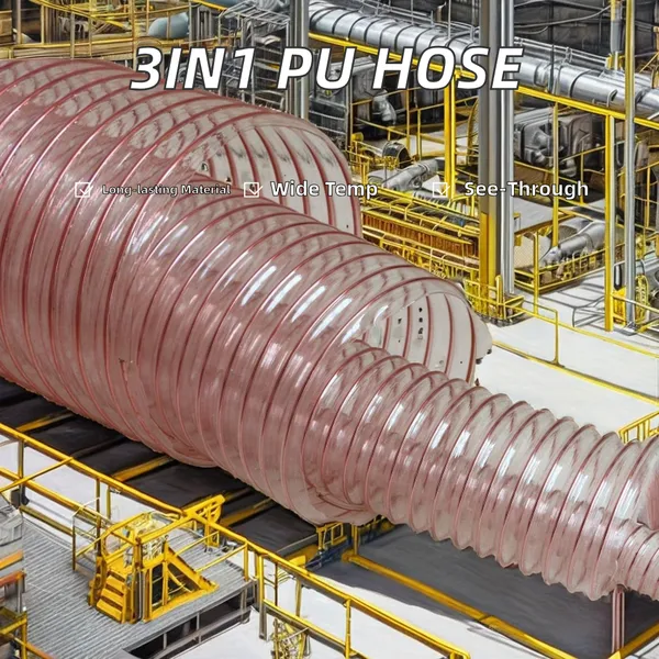 Polyurethane Flexible Ducts, Woodworking Machinery Dust Collection Pipes