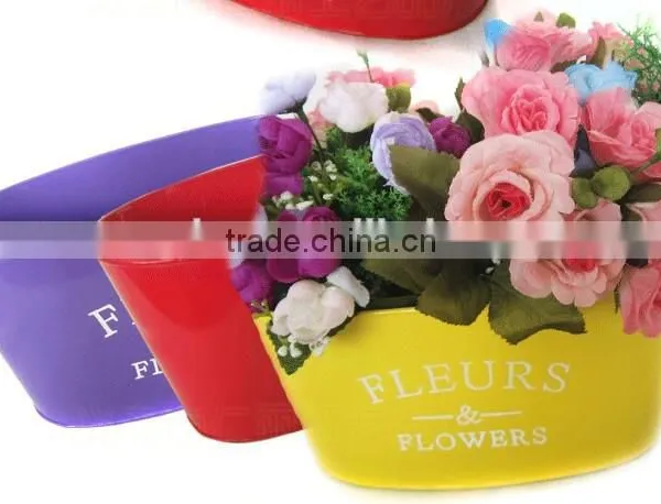 CCGB-G110 New Available Bigger Oval Metal Flower Bucket, Garden Bucket, Creative Bucket photo-4