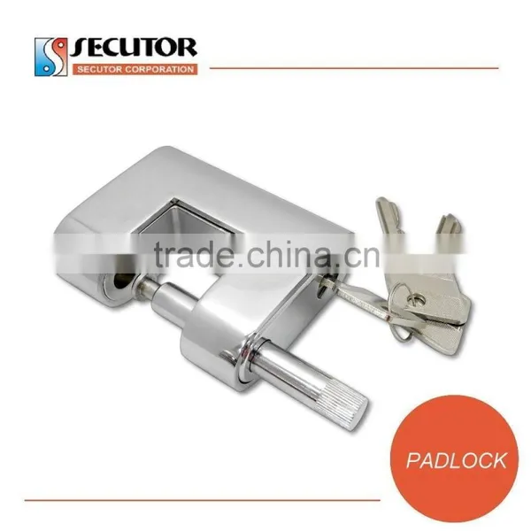 Large Hardened Armoured Rectangular Pad Lock photo-2