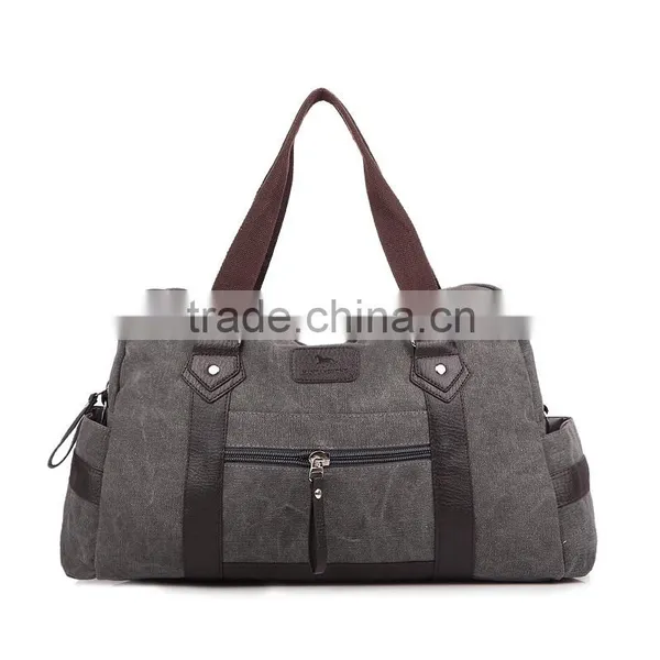 Fashion Canvas Travel Bag Custom Wholesale Canvas Duffle Bag Weekend Travel Bag