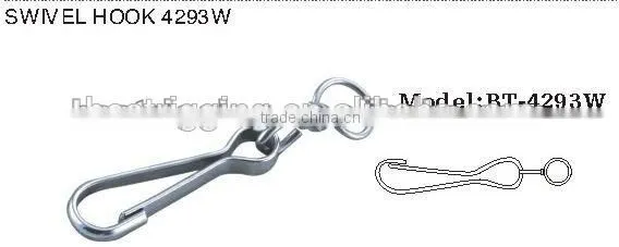 Nikle Plated Smplex Hook With Chain Swivel Ring 4293W 25MM-120MM photo-6
