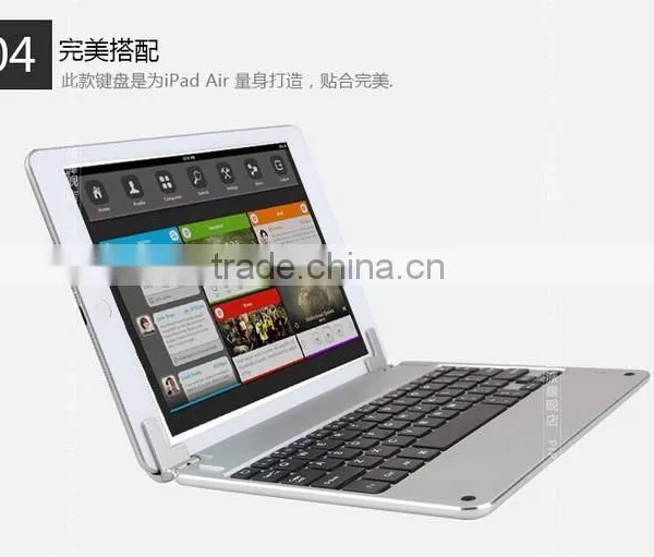 High Quality Ultra Thin Original Aluminum Foldable Wireless Mini Bluetooth Keyboard for Ipad Air/air 2 photo-3