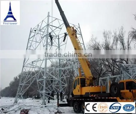 High Voltage 220kv 400kv 500kv 132kv Steel Power Transmission Line Tower photo-4