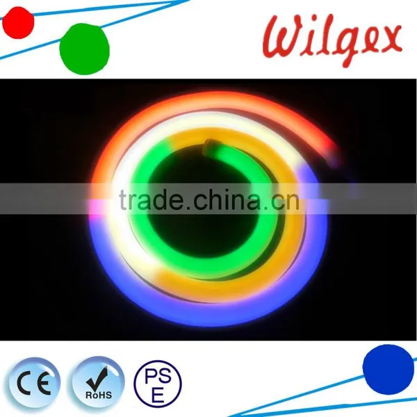 SPI- DMX 24v Digital RGB LED Neon Flex Rope Tube Light photo-6