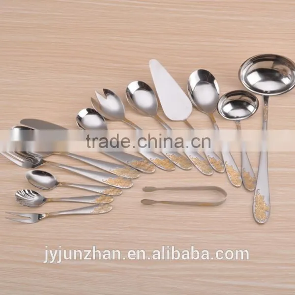 Gold Plated Fork Knife Sets With Stainless Steel 430 Material and Low Price photo-2