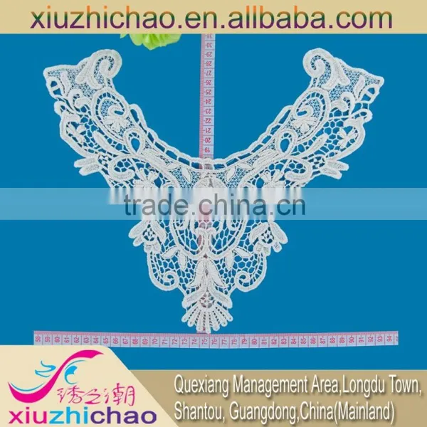 YT005 Neck Lace Collar Embroidery Collar Lace Cotton Lace Applique Garment Accessories Lace Neck Trim