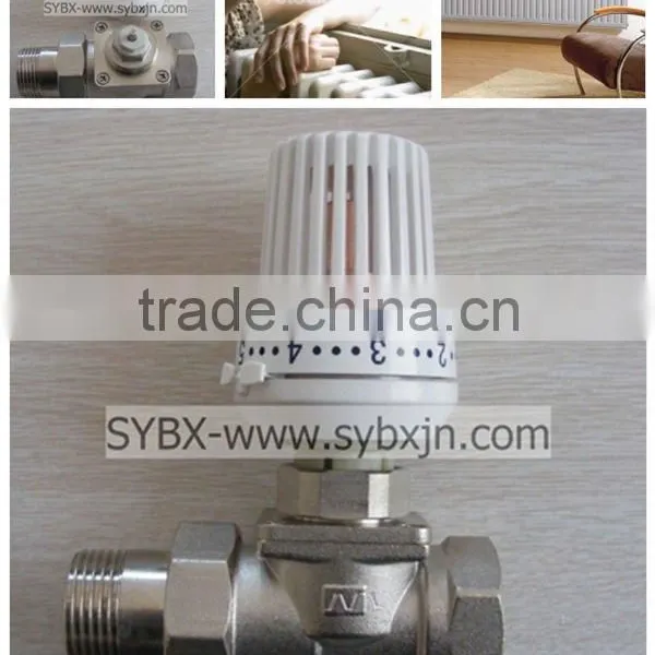 China Supplier Brass 1" Low Resistance Thermostatic Radiator Valve(straight Way Valve)
