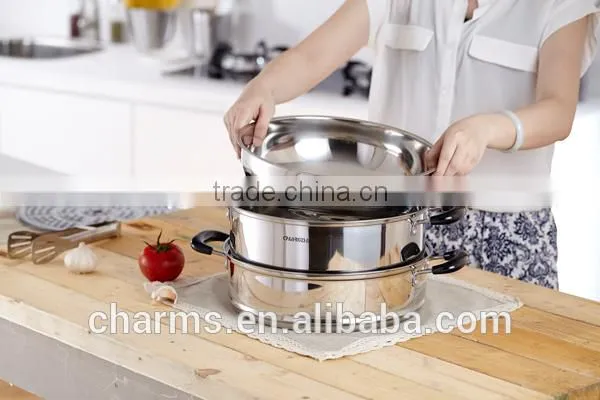 Kitchenware Set 2 Layers Stainless Steel 0.5mm Food Steamer photo-5