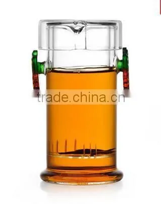 OEM Glass Tea Cup Two Handle Tea Cups Pot photo-2