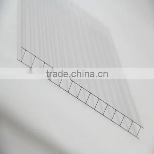 UV Protection Lightweight Roofing Materials Polycarbonate Hollow Sheet Balcony Cover Sheet photo-2