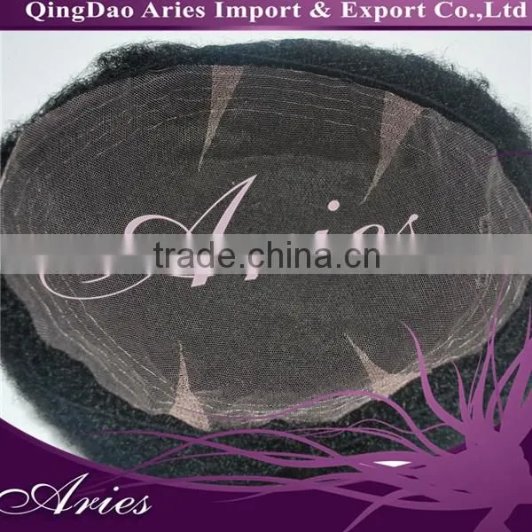 Best Quality Custom Africa American Toupee Indian Remy Hair Toupee,black Mens Toupee photo-5