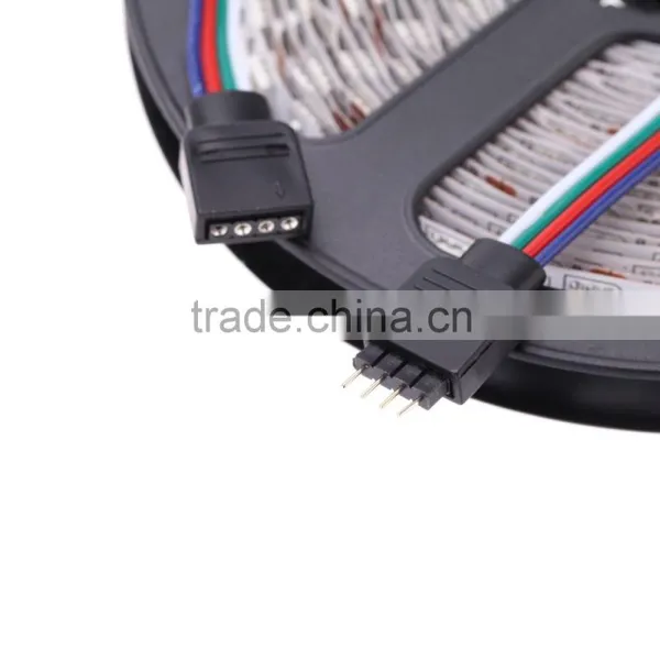 AC100-240V 2*5M 5050 SMD RGB 600LEDs LED Strip Light Lamp 44Key + IR Remote Controller DC12V + Power Adapter photo-5