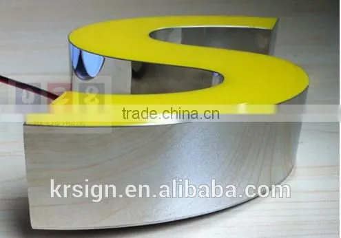 Acrylic Front-lit Channel Letters, Display Letters, Metal Laminate Letters on Foam