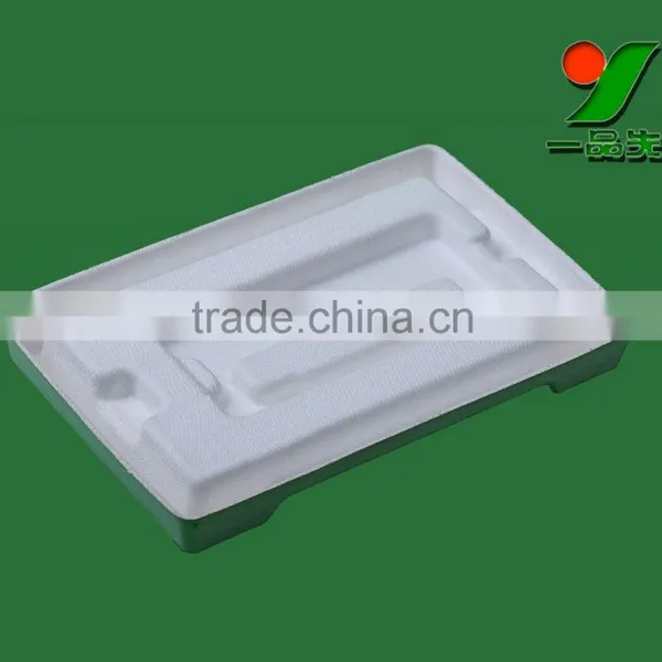 Dongguan 100% Biodegradable Sugarcane Bagasse Molded Paper Pulp Electronic Cigarette Component 0.8mm Thickness Packaging Tray photo-2