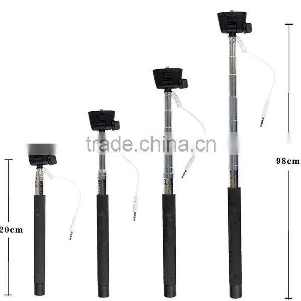 Selfie Stick With Cable, Monopod Selfie Stick, Cable Take Pole Selfie Stick photo-5
