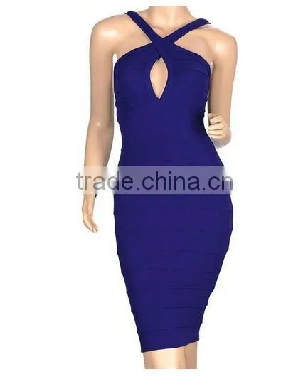 2015 Hot Selling Women Blue Elegant Cheap Wedding Dress photo-2