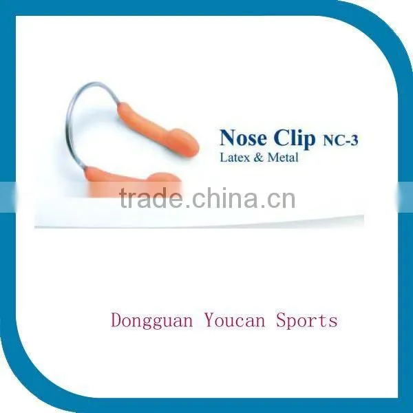 Stable Durable Latex & Metal Swimming Nose Clip