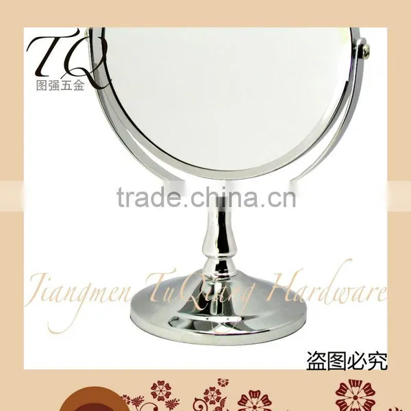 360 Degree Double Sided Antique Metal Cosmetics Mirror photo-3