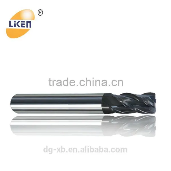 Solid Carbide Standard Size End Mills With Corner Radius, Carbide Cnc Cutting photo-2