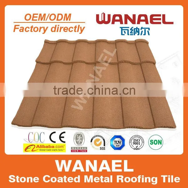 Wanael Fireproof/fire-resistant Stone Coated Metal Roof Tile/roof Gardening photo-4