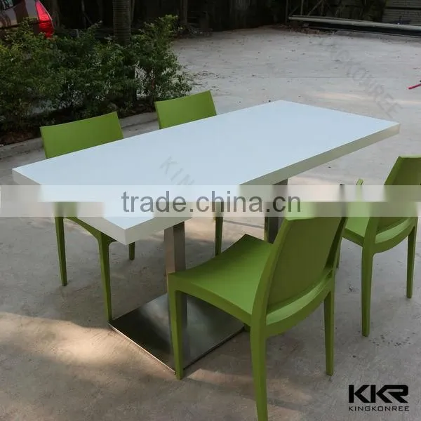 Modern Furniture Solid Surface Restaurant Dining Table photo-5