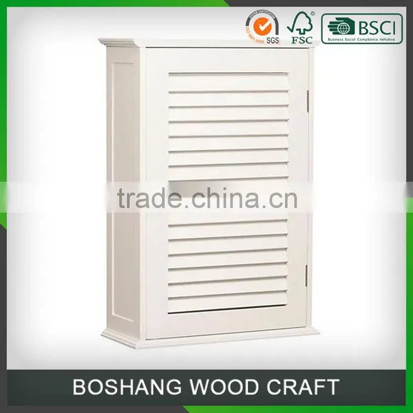 Modern Design White Bathroom Cabinet With Shutter