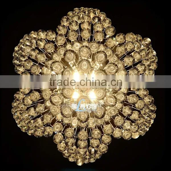 Modern Acrylic Crystal Diamond Chandelier Lustre Boul Diamant 92034 photo-3