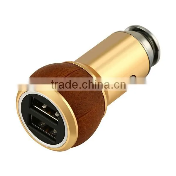 2016 Exclusive Disign Phone Car Charger Leather 12v 2a Output Usb Car Charger photo-4