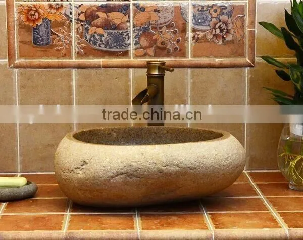 Irregular Natural River Stone Counter Sink photo-2
