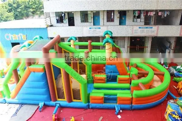 New Giant Commercial Adult Jungle Inflatable Obstacle Course Challenge Supplier's Choice photo-2