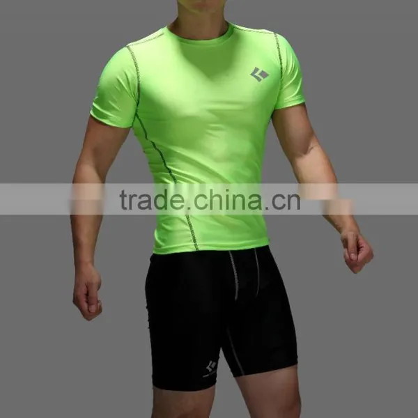 Men's Compression Tights T Shirt Running Bicycle Fitness Tees Outdoor Moisture Wicking Quick-drying T-shirt photo-4