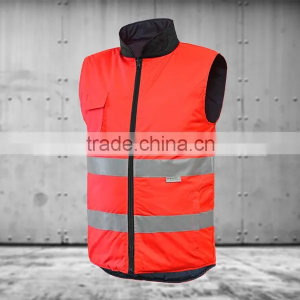 ANSI/ISEA 107/ EN 20471 Hi-vis Reversible Body Warmer Vest photo-2
