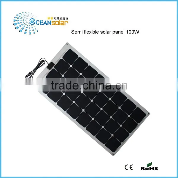Hot Sale 20W 30W 50W 75W 100W High Efficient Flexible Solar Panel,Sunpower Solar Panels Price China by Factory Directly