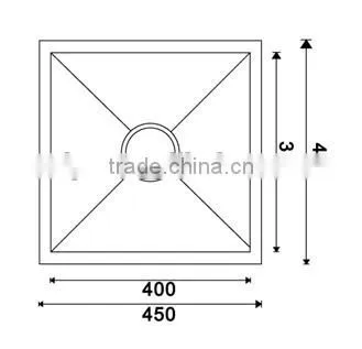UnderMount Stainless Steel Single Bowl Kitchen Sink 4540C photo-2