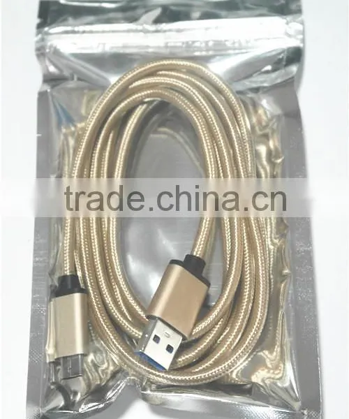 [Nylon Braided] 56k USB Type-C 3.1 to USB 3.0 A Male Data Charging Cable for Nexus 5X/6P,Oneplus 3,Pixel C,Lumia 950/950XL,New photo-3