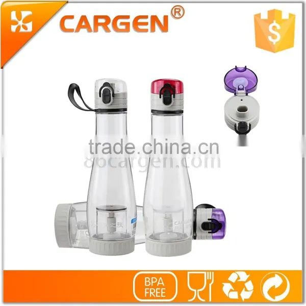 Gym Outdoor 550ml Clear Plastic Green Tea Water Bottle photo-3