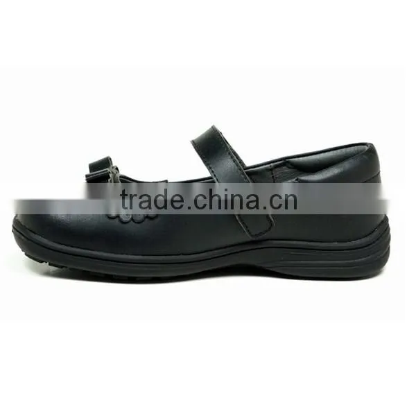Wholesale Cheap Teenage Girls Flat Back to School Fitkids Shoes With Bow Knot photo-3